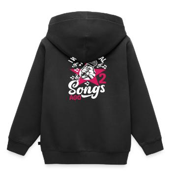 Ich War Vor 2 Liedern Normal - Kinder Premium Organic Hoodie - Schwarz - Hinten - AI Model Kid Male (0cm)