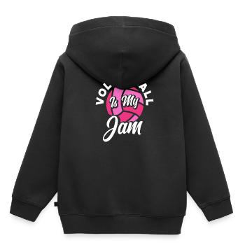 Le volley-ball, c’est mon truc, l’enthousiasme pour le volley-ball - Sweat Premium à capuche enfant bio - noir - Dos - AI Model Kid Male (0cm)