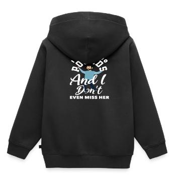 Ich Habe 200 Pfund Verloren Und Ich Vermisse Sie - Kinder Premium Organic Hoodie - Schwarz - Hinten - AI Model Kid Male (0cm)