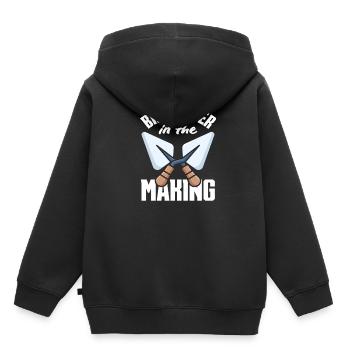 Bricklayer In Manufacturing Trowel Enthusiast - Kids Premium Organic Hoodie - black - Back - AI Model Kid Male (0cm)