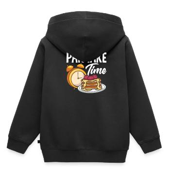 Pancakes Time for delicious enjoyment - Kids Premium Organic Hoodie - black - Back - AI Model Kid Male (0cm)