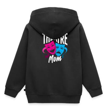 Comédies musicales pour maman de théâtre et maudite musicale - Sweat Premium à capuche enfant bio - noir - Dos - AI Model Kid Male (0cm)