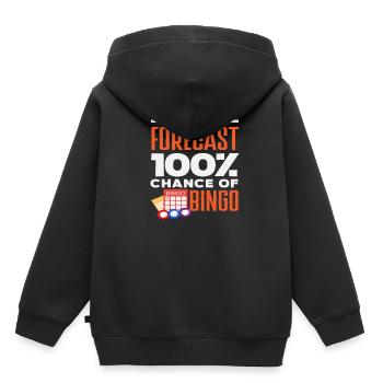Prédiction de bingo 100 % de chance Bingo - Sweat Premium à capuche enfant bio - noir - Dos - AI Model Kid Male (0cm)