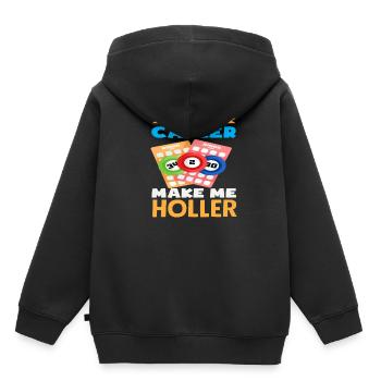 Joueur de bingo Venez appeler Laissez-moi applaudir - Sweat Premium à capuche enfant bio - noir - Dos - AI Model Kid Male (0cm)