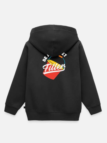 Sei Ein Eimerfüller Schulberater - Kinder Premium Organic Hoodie - Schwarz