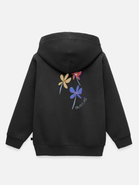flowers - Kinder Premium Organic Hoodie - Schwarz
