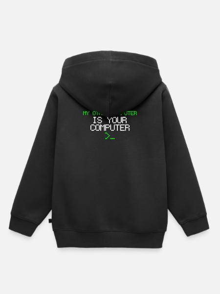 Hacker - Kinder Premium Organic Hoodie - Schwarz