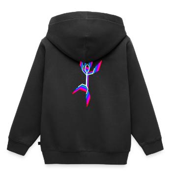 Danseur danseur - Sweat Premium à capuche enfant bio - noir - Dos - AI Model Kid Male (0cm)
