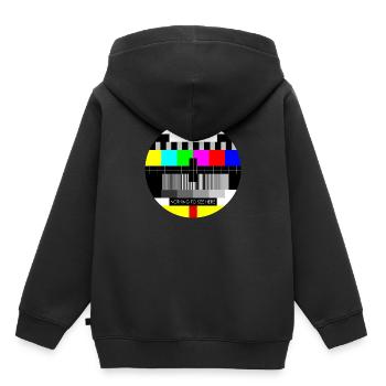 Test Image - Sweat Premium à capuche enfant bio - noir - Dos - AI Model Kid Male (0cm)