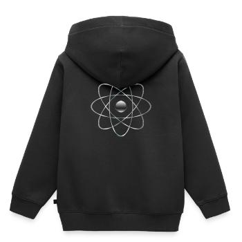 atome - Sweat Premium à capuche enfant bio - noir - Dos - AI Model Kid Male (0cm)
