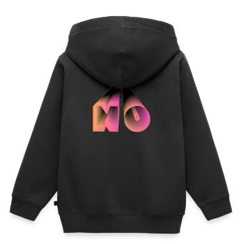 NON! - Sweat Premium à capuche enfant bio - noir - Dos - AI Model Kid Male (0cm)
