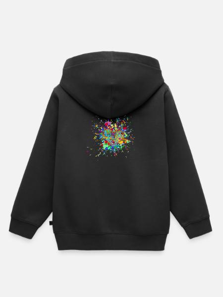 Heart strongly in love - Kids Premium Organic Hoodie - black