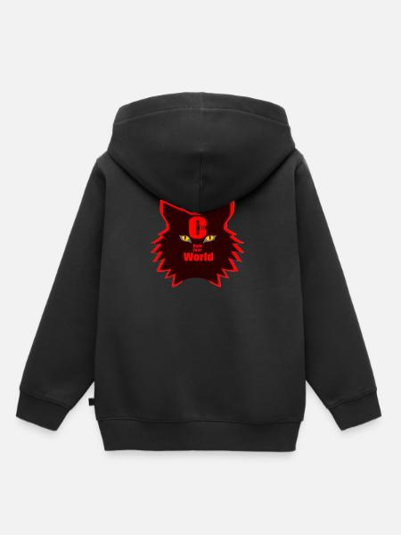 Macht Katzen - Kinder Premium Organic Hoodie - Schwarz