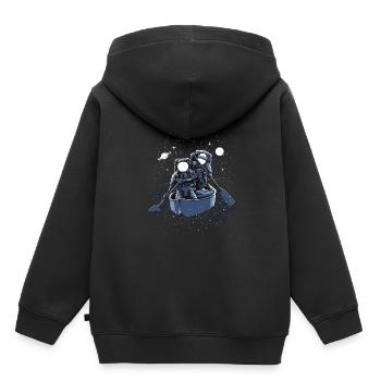 Astronaut Weltraum Raumfahrt - Kinder Premium Organic Hoodie - Schwarz - Hinten - AI Model Kid Male (0cm)