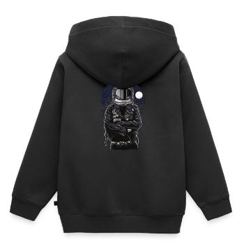Astronaut Weltraum Raumfahrt - Kinder Premium Organic Hoodie - Schwarz - Hinten - AI Model Kid Male (0cm)