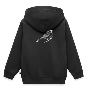 Vogel - Kinder Premium Organic Hoodie - Schwarz - Hinten - AI Model Kid Male (0cm)