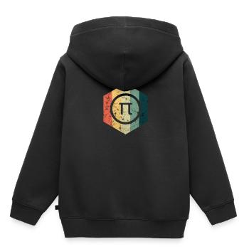 mathematics - Kids Premium Organic Hoodie - black - Back - AI Model Kid Male (0cm)