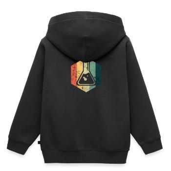 chimiste - Sweat Premium à capuche enfant bio - noir - Dos - AI Model Kid Male (0cm)