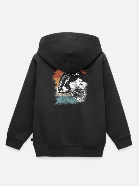Otter - Kinder Premium Organic Hoodie - Schwarz