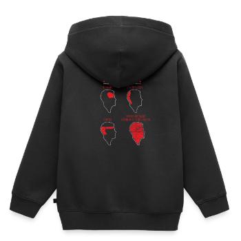 Sozialismus - Kinder Premium Organic Hoodie - Schwarz - Hinten - AI Model Kid Male (0cm)