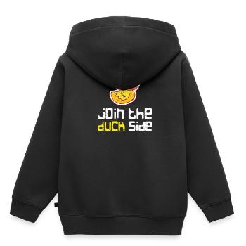 Canard Cool animal - Sweat Premium à capuche enfant bio - noir - Dos - AI Model Kid Male (0cm)