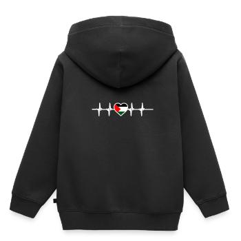Palästina Herkunft Land - Kinder Premium Organic Hoodie - Schwarz - Hinten - AI Model Kid Male (0cm)