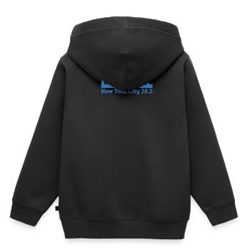 Exécuter la carte d'élévation de New York City 26.2 NYC - Sweat Premium à capuche enfant bio - noir - Dos - AI Model Kid Male (0cm)