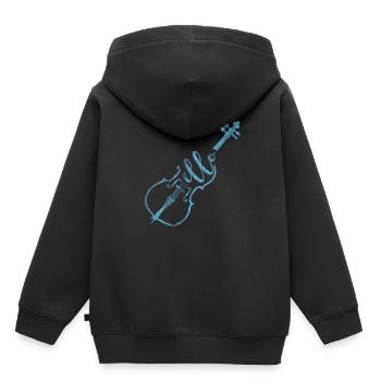 Compositeur de violoncelle - Sweat Premium à capuche enfant bio - noir - Dos - AI Model Kid Male (0cm)