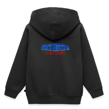 Orchester Sport - Kinder Premium Organic Hoodie - Schwarz - Hinten - AI Model Kid Male (0cm)