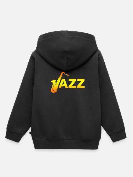 Jazz - Kinder Premium Organic Hoodie - Schwarz