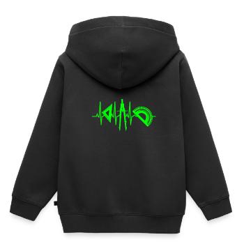 Architecture - Sweat Premium à capuche enfant bio - noir - Dos - AI Model Kid Male (0cm)