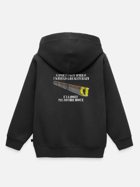 Zimmermann Risiko - Kinder Premium Organic Hoodie - Schwarz