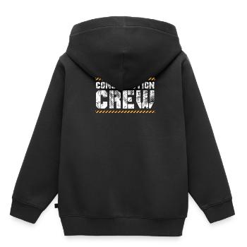 Bauarbeiter - Kinder Premium Organic Hoodie - Schwarz - Hinten - AI Model Kid Male (0cm)