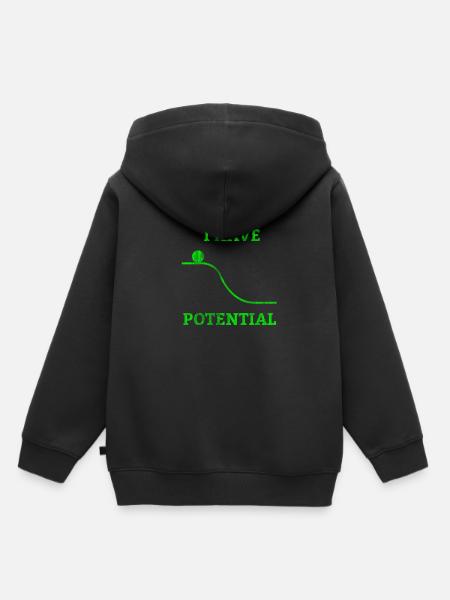Physik Strom - Kinder Premium Organic Hoodie - Schwarz
