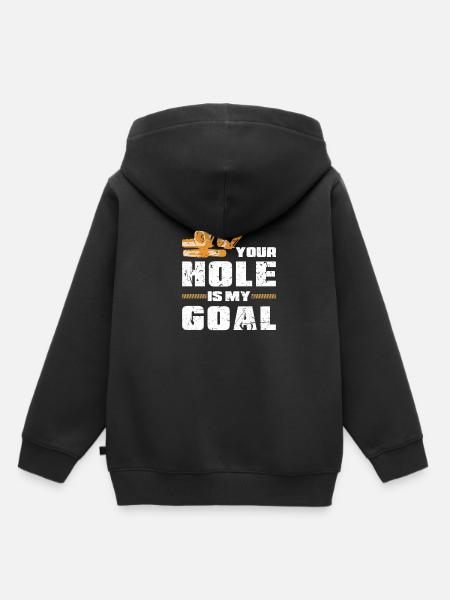 Bagger Schaufel - Kinder Premium Organic Hoodie - Schwarz