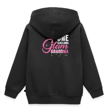 Oma Stil - Kinder Premium Organic Hoodie - Schwarz - Hinten - AI Model Kid Male (0cm)
