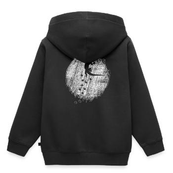 Gecko Reptil - Kinder Premium Organic Hoodie - Schwarz - Hinten - AI Model Kid Male (0cm)