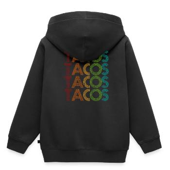 Taco - Kinder Premium Organic Hoodie - Schwarz - Hinten - AI Model Kid Male (0cm)