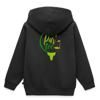Caddy Batteur Putter Golf Golf Trou de fer - Sweat Premium à capuche enfant bio - noir - Dos - AI Model Kid Male (0cm)