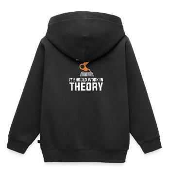 Informaticiens Technologie - Sweat Premium à capuche enfant bio - noir - Dos - AI Model Kid Male (0cm)