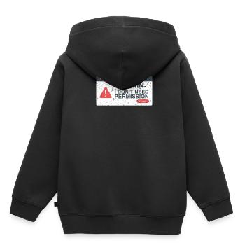 Informaticiens Ordinateurs - Sweat Premium à capuche enfant bio - noir - Dos - AI Model Kid Male (0cm)