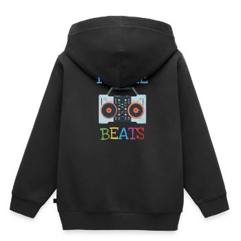 Lustiges DJ Produzent Beat Macher Geschenk Party - Kinder Premium Organic Hoodie - Schwarz - Hinten - AI Model Kid Male (0cm)