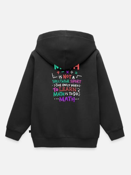 Mathelehrer - Kinder Premium Organic Hoodie - Schwarz