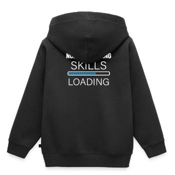 Nordic Walking - Kinder Premium Organic Hoodie - Schwarz - Hinten - AI Model Kid Male (0cm)