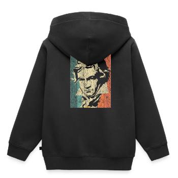 Beethoven - Kids Premium Organic Hoodie - black - Back - AI Model Kid Male (0cm)