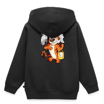 Tiger Household Houseman Housewife Cleaning Gift - Kids Premium Organic Hoodie - black - Back - AI Model Kid Male (0cm)