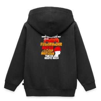 Fire brigade - Kids Premium Organic Hoodie - black - Back - AI Model Kid Male (0cm)