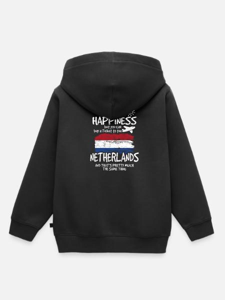 Nederland cadeau cadeau idee - Kinder Premium hoodie biologisch - zwart