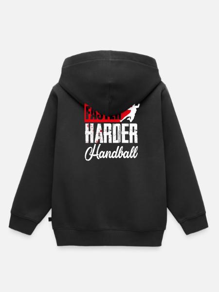 Handball - Kinder Premium Organic Hoodie - Schwarz
