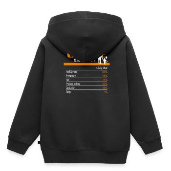 Uncle Ingredients - Kids Premium Organic Hoodie - black - Back - AI Model Kid Male (0cm)